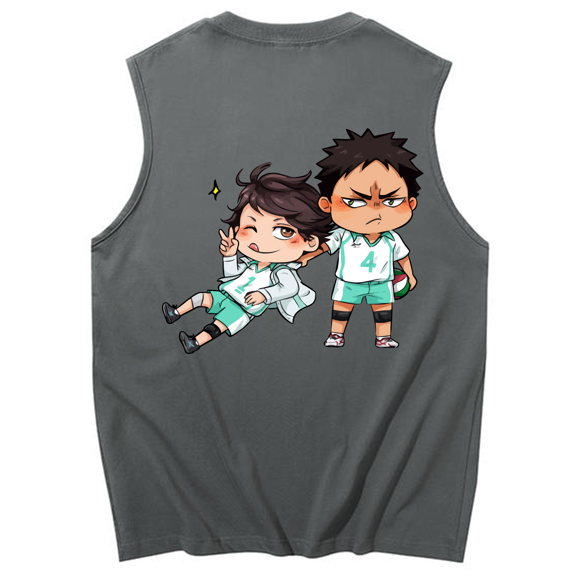 （画像用） ハイキュー!! Haikyu!! コットン100％タンクトップ（背面プリント）